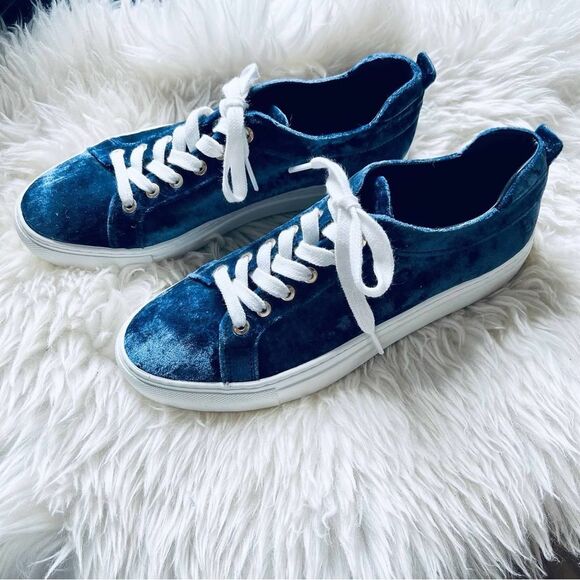 M. Gemi Palestra Minimo Velvet Edit Special Collection Blue Velvet Sneaker 37.5 - Picture 3 of 16